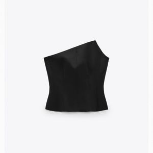 Zara Asymmetric Bustier Top
